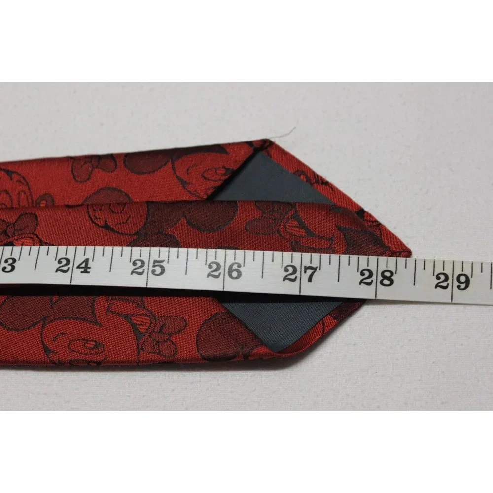 Balancine The Tie Works‎ vintage Mickey Mouse Disney red tie